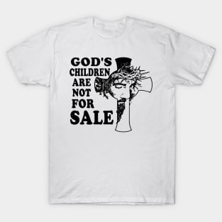 God's Children Are Not For Sale Cross Christian Vintage T-Shirt T-Shirt